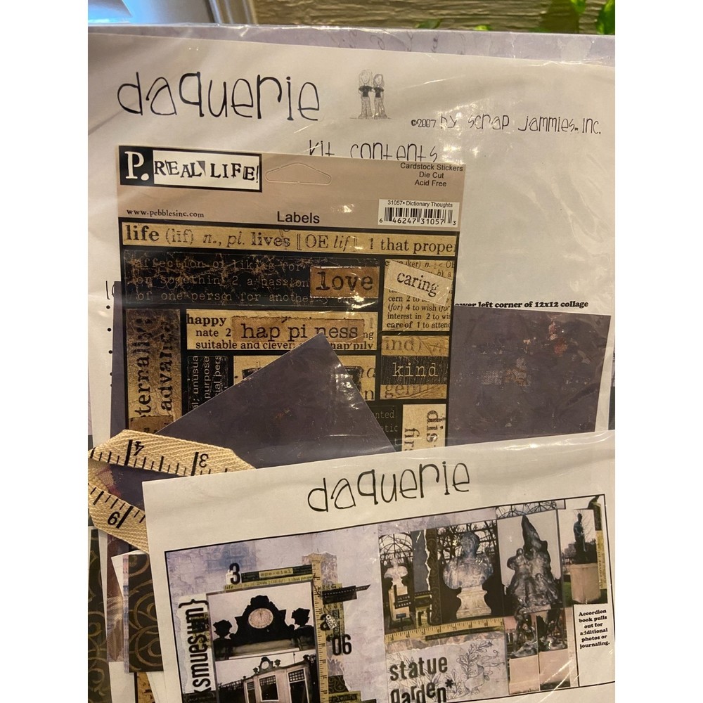 SCRAPBOOKING KIT DaQuerie by Scrap Jammies Scrapbooking Supplies Letters Sticker
